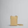 Shoulder Bags>Marni Brown Leather Museo Nano Bag With Mending NOMAD/BEIGE