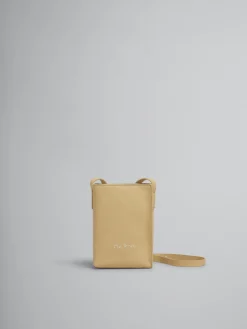 Shoulder Bags>Marni Brown Leather Museo Nano Bag With Mending NOMAD/BEIGE