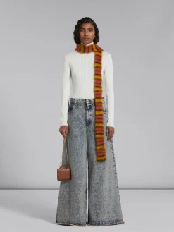 Wallets & Small Leather Goods>Marni Brown Leather Tropicalia Wallet With Chain Strap MAROON