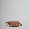Belt Bags | Trunkaroo Bag>Marni Brown Leather Trunkaroo Crossbody Bag CINNAMON