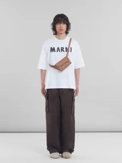 Belt Bags | Trunkaroo Bag>Marni Brown Leather Trunkaroo Crossbody Bag CINNAMON