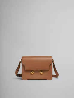 Shoulder Bags | Trunkaroo Bag>Marni Brown Leather Trunkaroo Medium Shoulder Bag CINNAMON