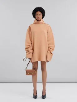 Trunkaroo Bag | Shoulder Bags>Marni Brown Leather Trunkaroo Mini Shoulder Bag CINNAMON