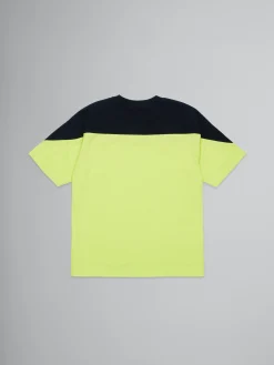 Kids>Marni Colourblock T-shirt With Logo SULPHUR SPRING