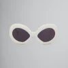 Sunglasses | Sunglasses>Marni Cream Lake Of Fire Sunglasses OFF-WHITE