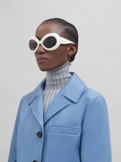 Sunglasses | Sunglasses>Marni Cream Lake Of Fire Sunglasses OFF-WHITE
