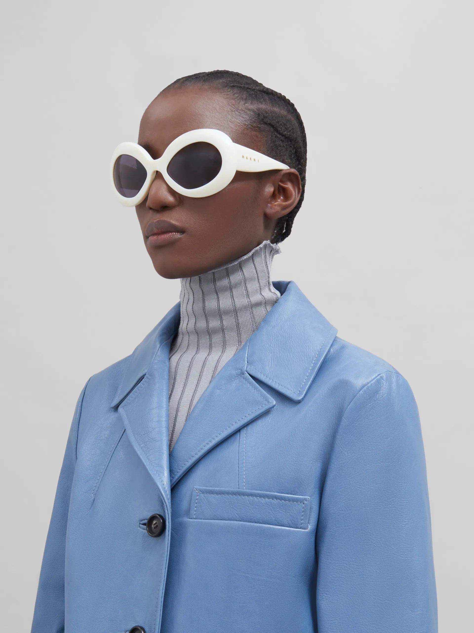 Sunglasses | Sunglasses>Marni Cream Lake Of Fire Sunglasses OFF-WHITE