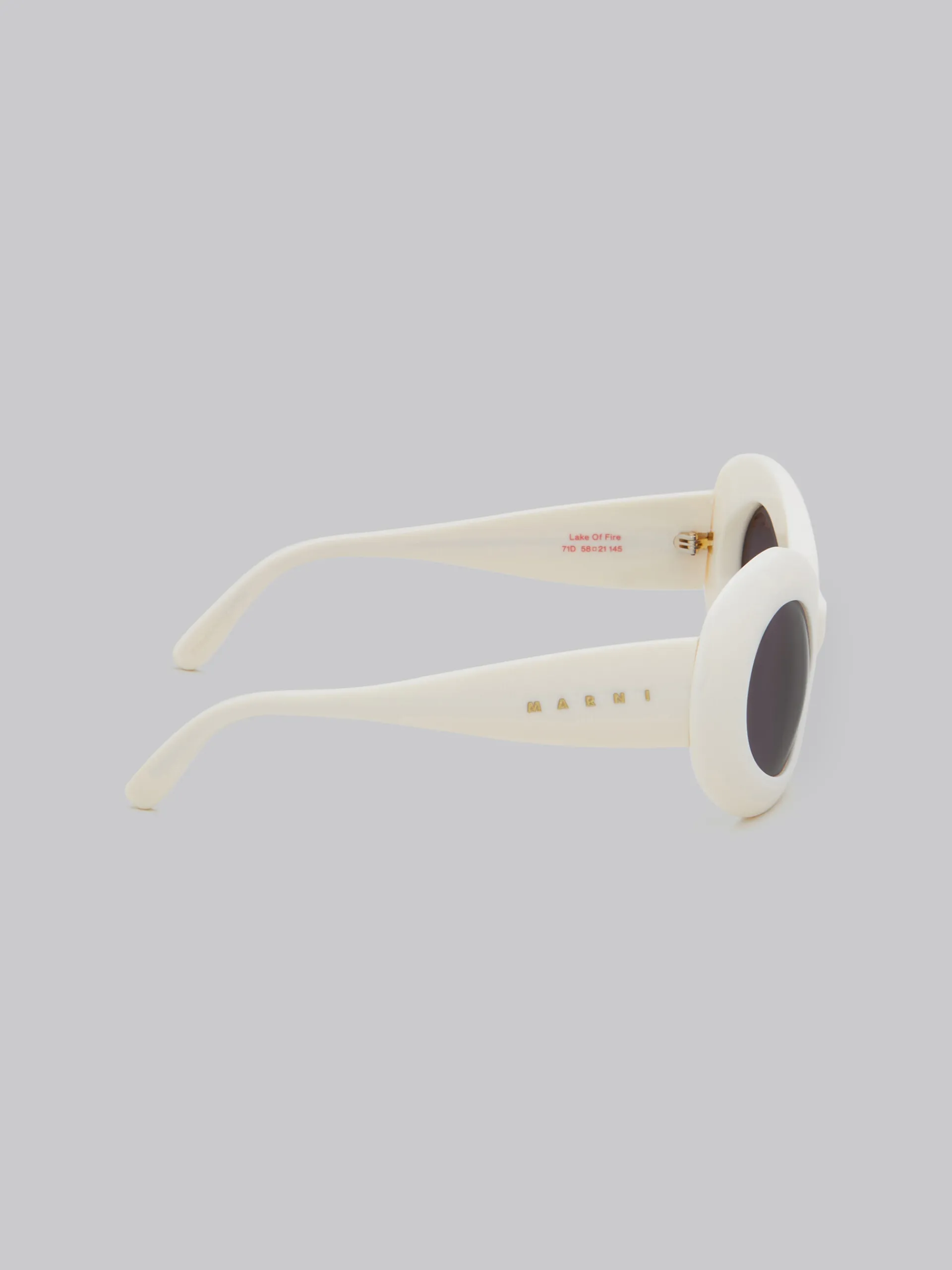Sunglasses | Sunglasses>Marni Cream Lake Of Fire Sunglasses OFF-WHITE