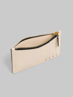 Wallets & Small Leather Goods>Marni Cream Leather Card Case SHELL