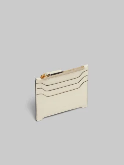 Wallets & Small Leather Goods>Marni Cream Leather Trunkaroo Card Case SHELL