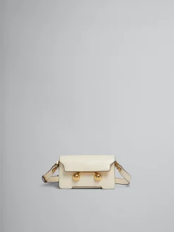 Trunkaroo Bag | Crossbody Bags>Marni Cream Leather Trunkaroo Mini Shoulder Bag SHELL