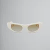 Sunglasses | Sunglasses>Marni Cream Netherworld Sunglasses OFF-WHITE