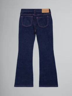 Kids>Marni Dark Blue Bootcut Jeans DENIM