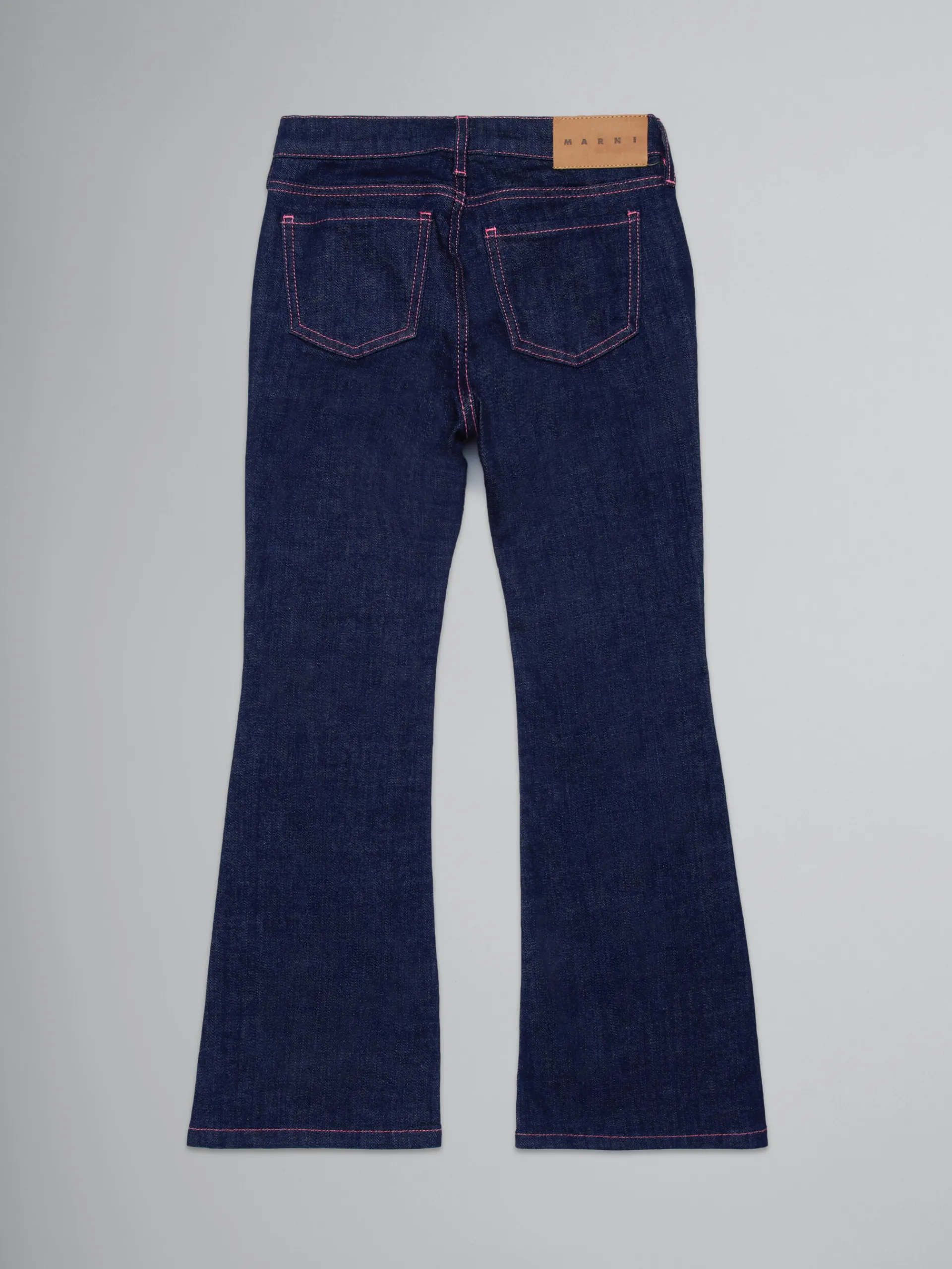 Kids>Marni Dark Blue Bootcut Jeans DENIM