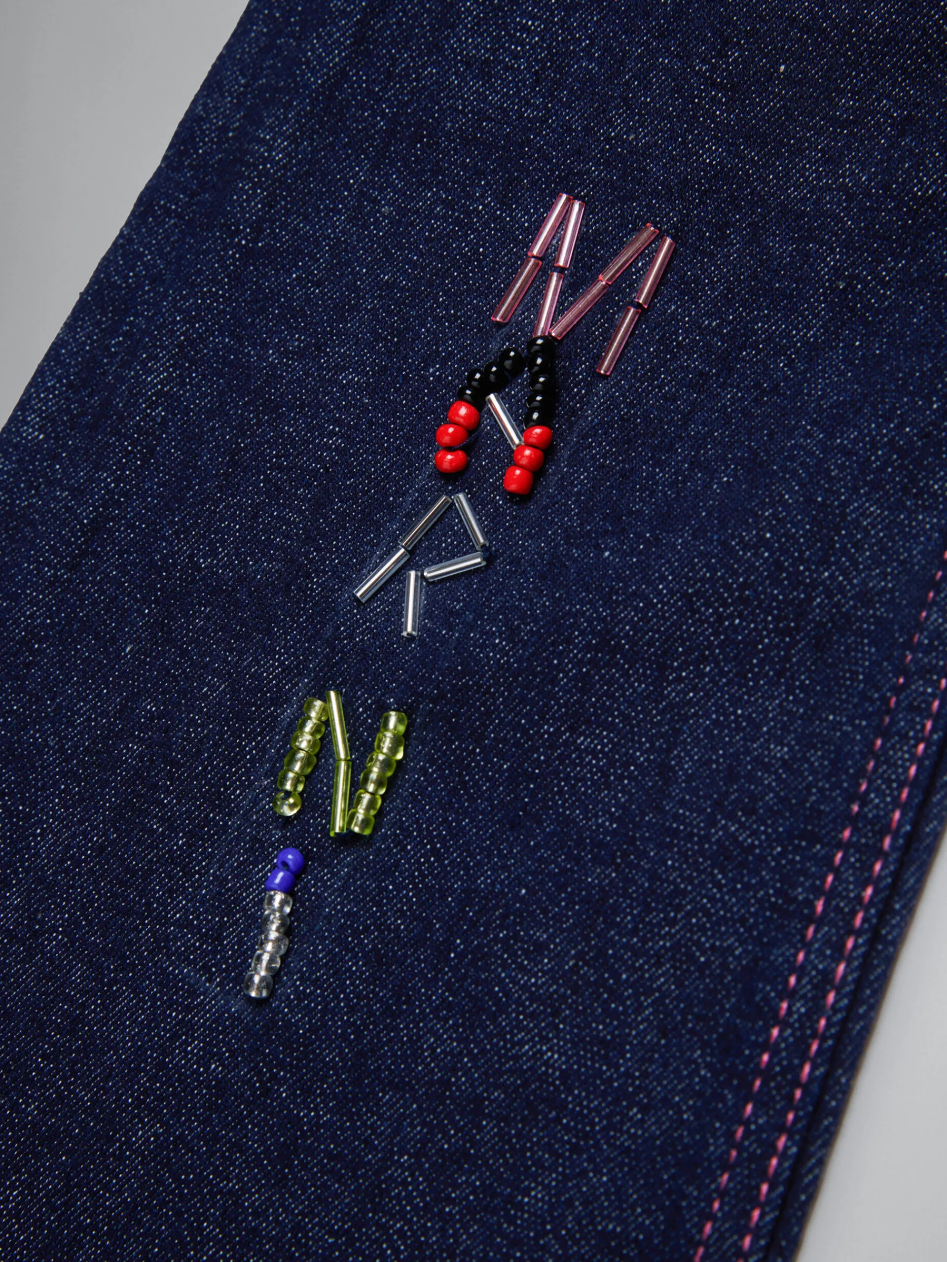 Kids>Marni Dark Blue Bootcut Jeans DENIM