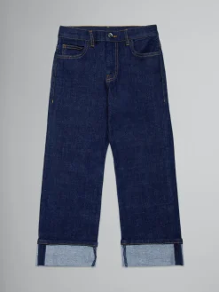 Kids>Marni Dark Blue Regular Jeans DENIM