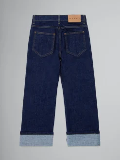 Kids>Marni Dark Blue Regular Jeans DENIM