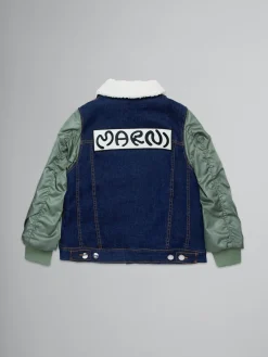 Kids>Marni Jacket With Bomber-style Sleeves DENIM