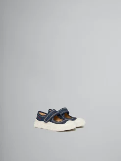 Kids>Marni Denim Mary-Jane Sneaker DENIM/RED