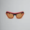 Sunglasses | Sunglasses>Marni Devil's Pool Striped Sunglasses MULTICOLORSTRIPESORANGE