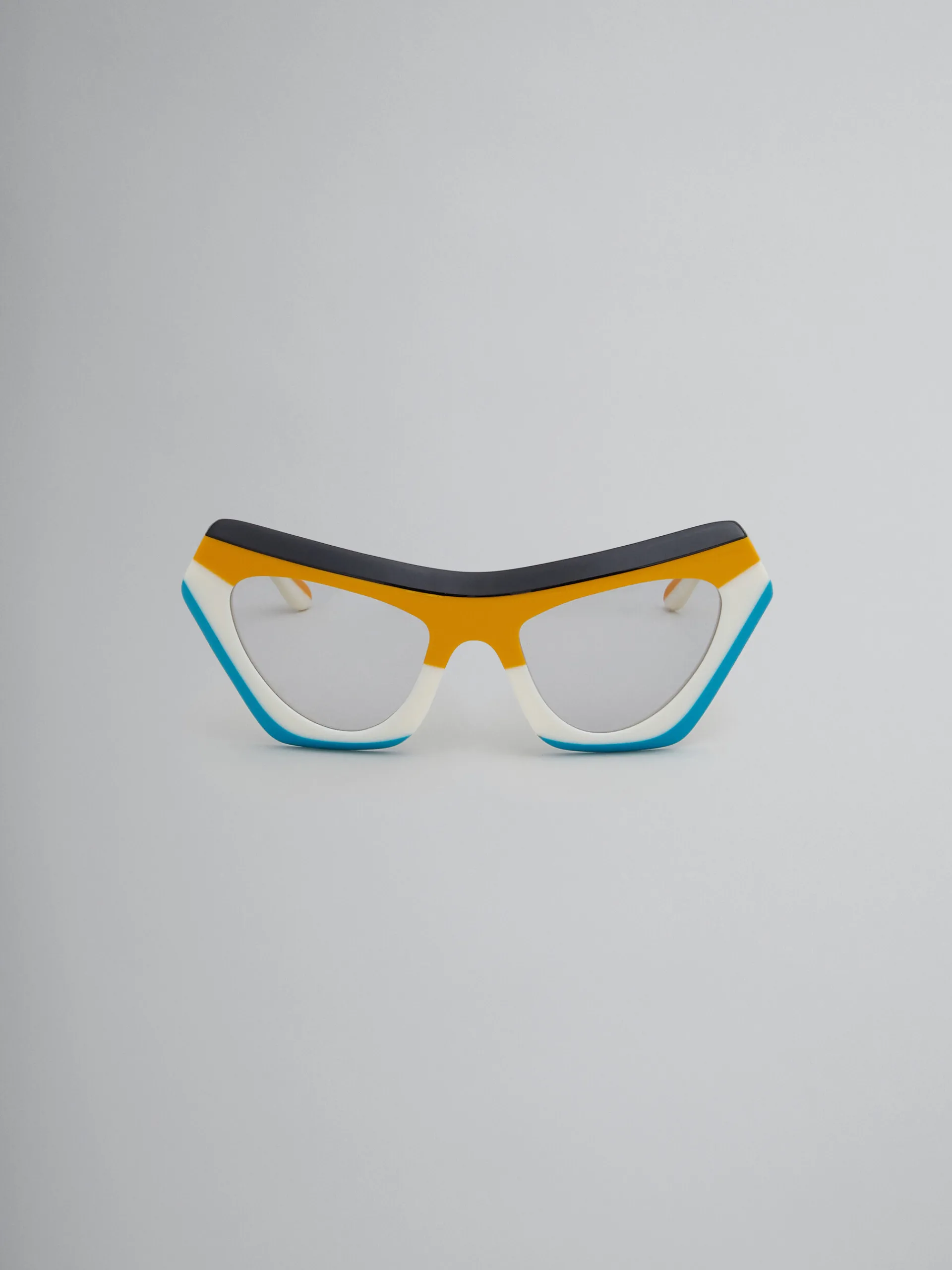 Sunglasses | Sunglasses>Marni Devil's Pool Striped Sunglasses MULTICOLORSTRIPESYELLOW