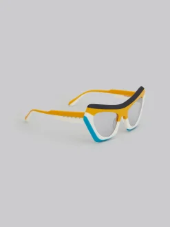 Sunglasses | Sunglasses>Marni Devil's Pool Striped Sunglasses MULTICOLORSTRIPESYELLOW