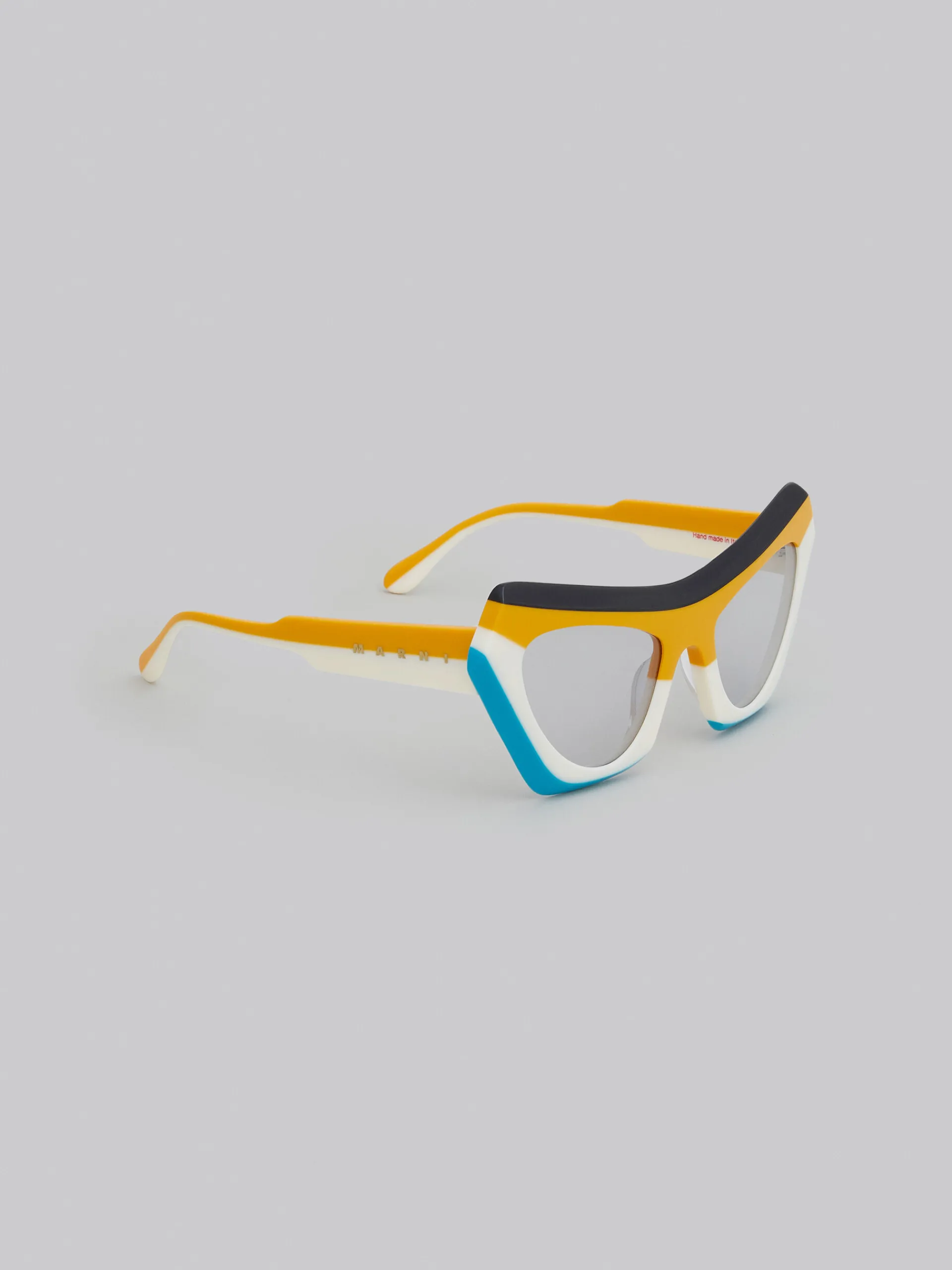 Sunglasses | Sunglasses>Marni Devil's Pool Striped Sunglasses MULTICOLORSTRIPESYELLOW