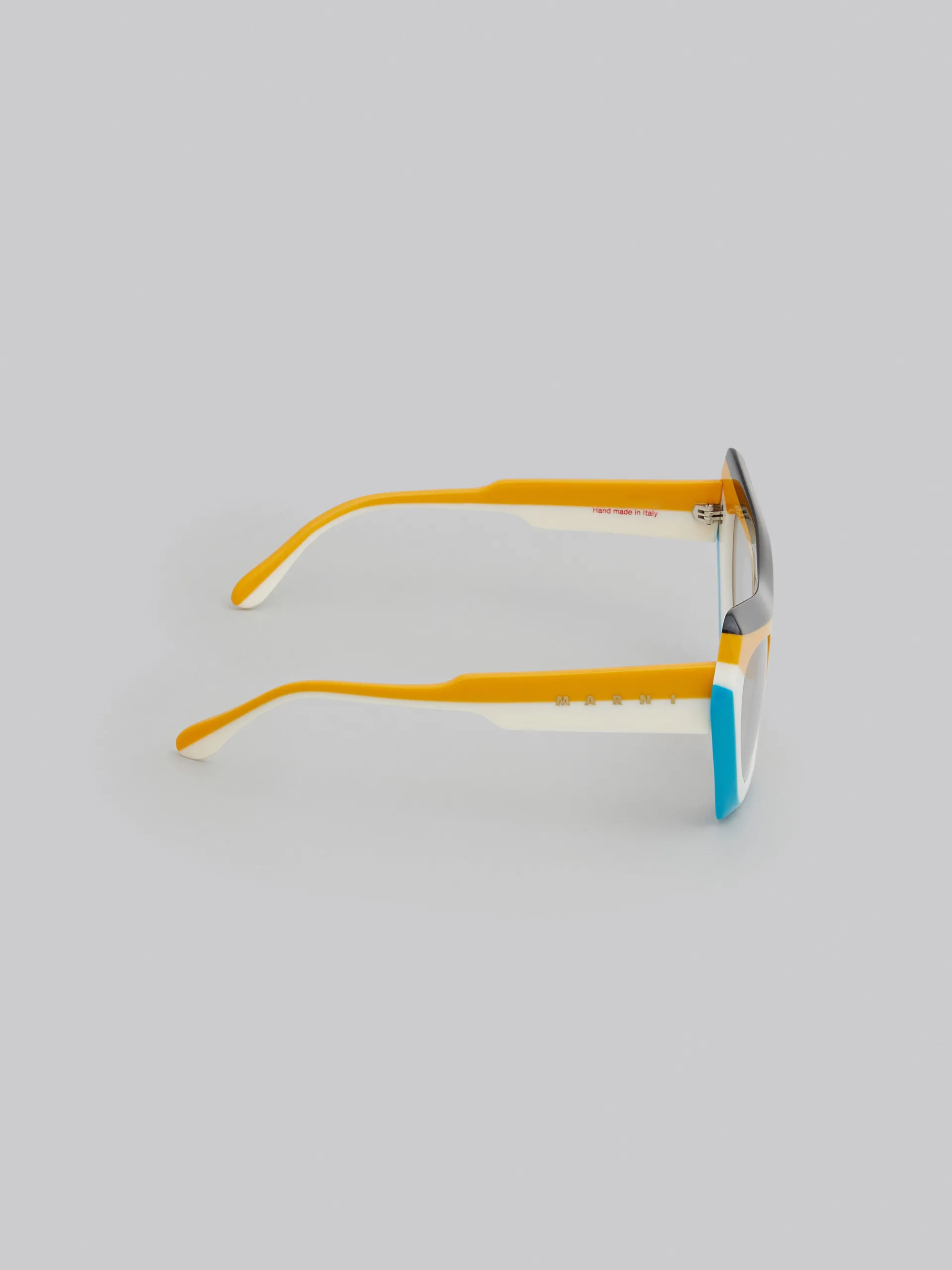 Sunglasses | Sunglasses>Marni Devil's Pool Striped Sunglasses MULTICOLORSTRIPESYELLOW