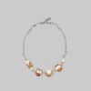Necklaces>Marni Gold And Palladium Branch Necklace With Encased Charms PEARL