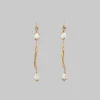 Earrings>Marni Gold Dangle Earrings With River s PEARL