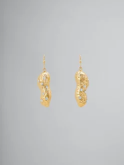 Earrings>Marni Peanut Drop Earrings GOLD