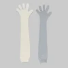 Other Accessories>Marni Gray And White Wool And Cashmere Long Gloves SODIUM