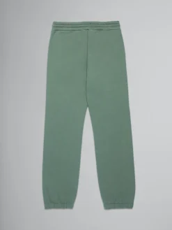 Kids>Marni Green Fleece Jogger Trousers With Stripes DEEP LICHEN GREEN