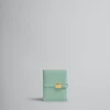 Wallets & Small Leather Goods>Marni Green Leather Bifold Prisma Wallet PALEMINT
