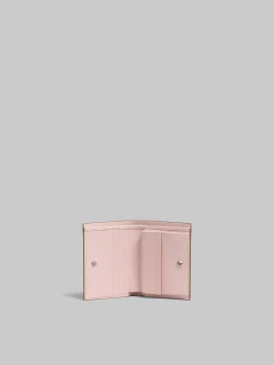 Wallets & Small Leather Goods>Marni Green Leather Bifold Wallet With Raised Logo KIWI