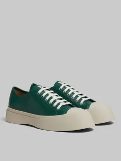Sneakers | Pablo Sneakers>Marni Green Nappa Leather Pablo Sneaker FORESTGREEN