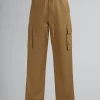 Matching Sets | Pants>Marni Green Organic Gabardine Cargo Pants OLIVE