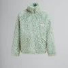 Coats & Jackets>Marni Green Shaggy Jacket With Detachable Hood LINDEN