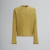 Knitwear>Marni Green Wool-cashmere Jumper With Dégradé Stripes CITRONELLLE