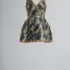 Dresses>Marni Grey Hand-painted Duchesse Corset Dress POMPEII