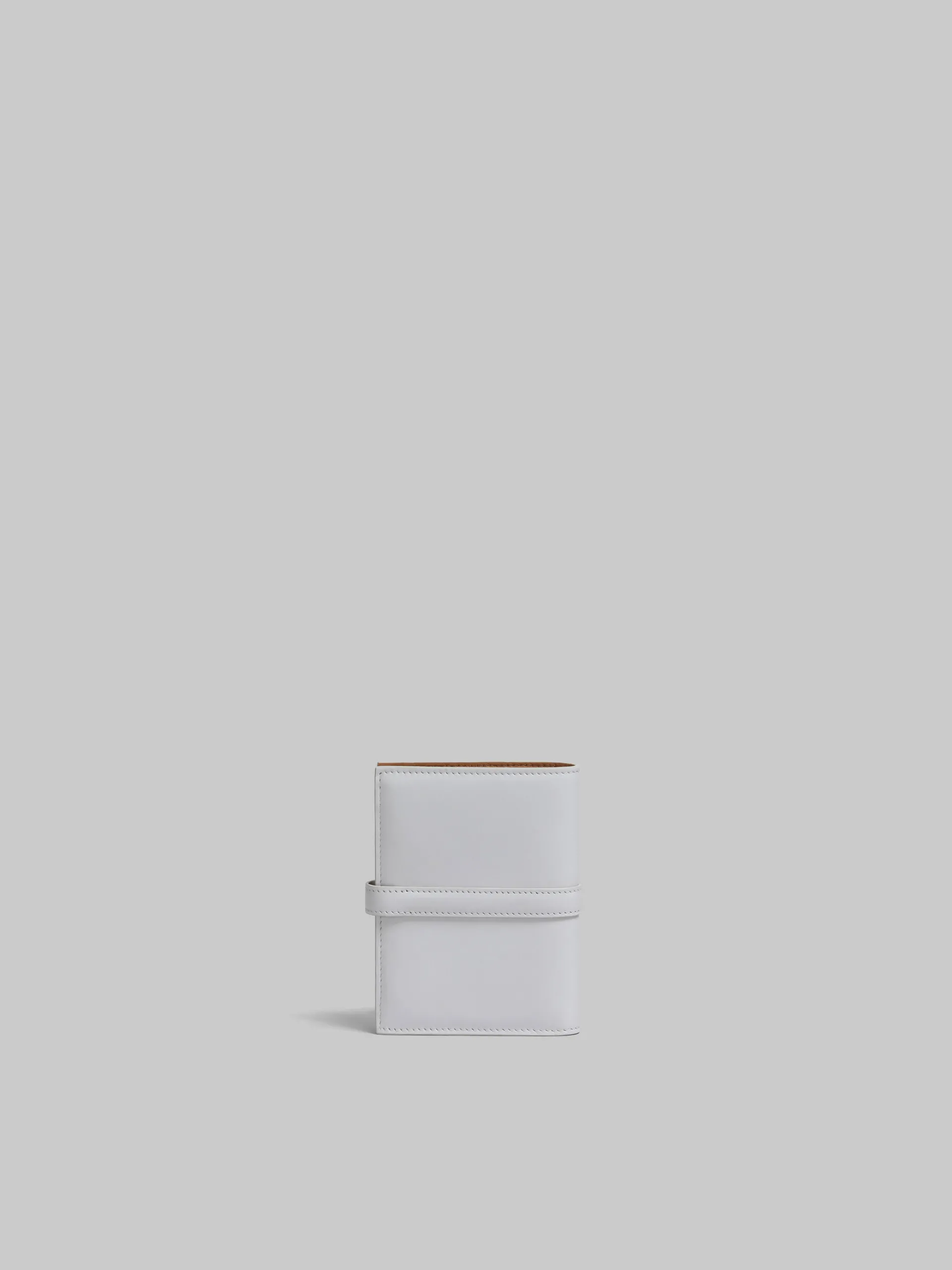 Wallets & Small Leather Goods>Marni Grey Leather Bifold Prisma Wallet SODIUM