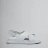 Slides & Sandals | Fussbett>Marni Grey Leather Fussbett SODIUM