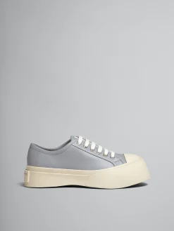 Sneakers | Pablo>Marni Grey Leather Pablo Lace-up Sneaker DOLPHIN