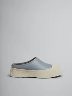 Sneakers | Pablo>Marni Grey Leather Pablo Sabot DOLPHIN