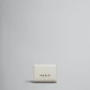 Wallets & Small Leather Goods>Marni Grey Leather Trifold Wallet With Mending LIGHTGREY