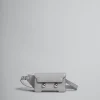 Trunkaroo Bag | Belt Bags>Marni Grey Leather Trunkaroo Crossbody Bag ATMOSPHERE