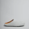Flats | Fussbett>Marni Grey Long Hair Calfskin Fussbett Sabot SODIUM