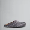 Fussbett Sabot>Marni Grey Long-hair Calfskin Fussbett Sabot MERCURY