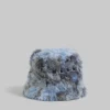 Hats | Hats>Marni Grey Long-hair Jacquard Bucket Hat ANTIQUE SILVER