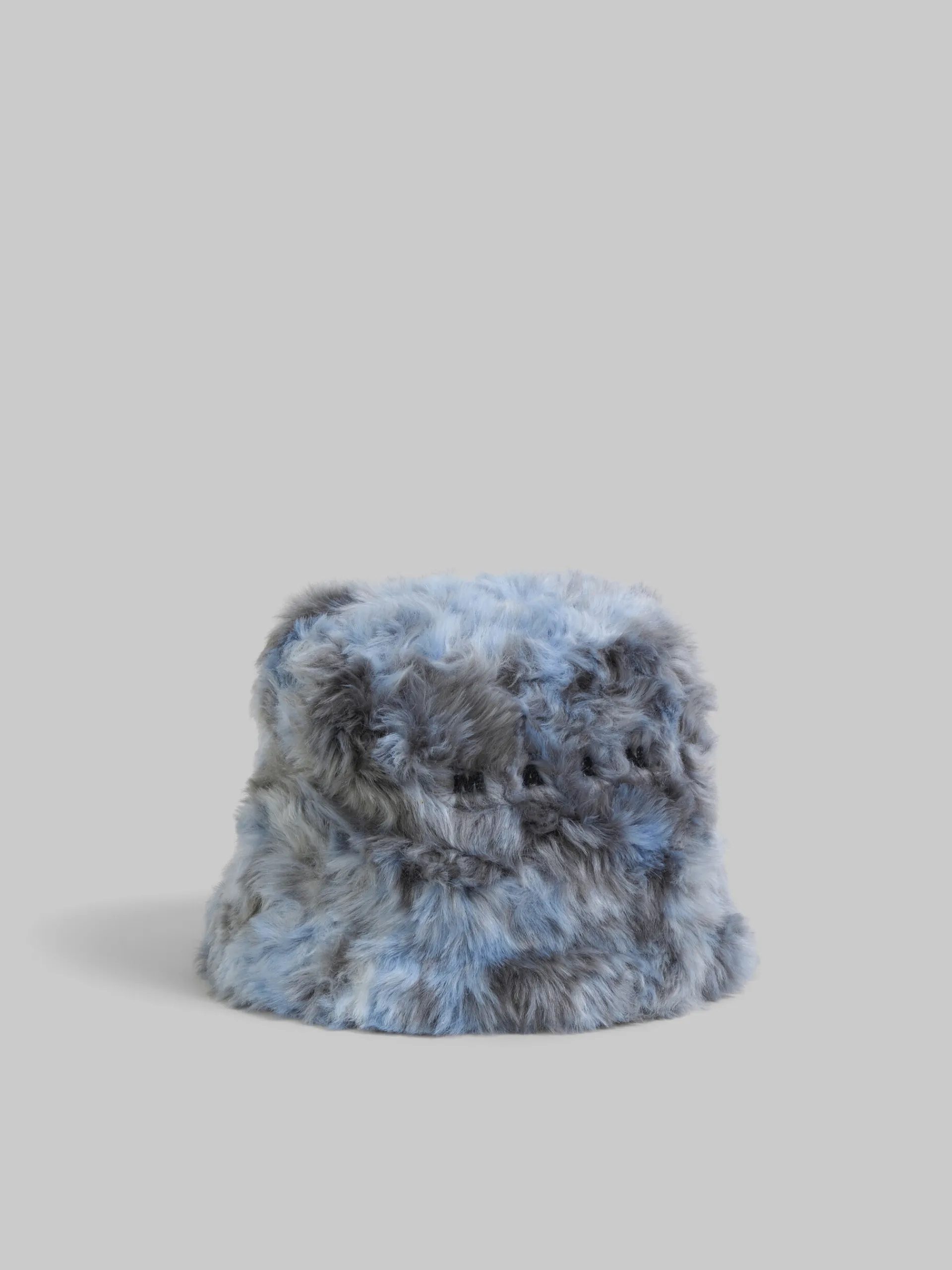 Hats | Hats>Marni Grey Long-hair Jacquard Bucket Hat ANTIQUE SILVER